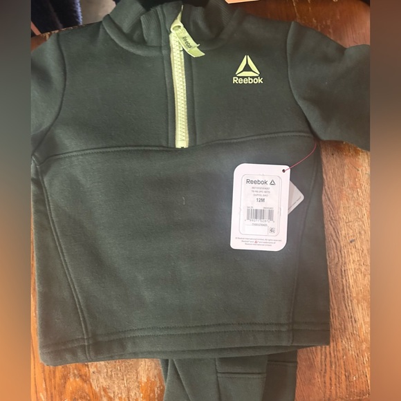 Reebok Toddler Unisex Half Zip Pullover and Jogger Set, 2 Piece - Picture 6 of 6